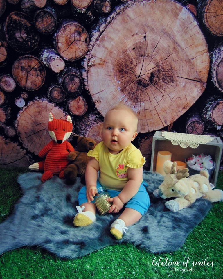 Kate Autumn Wooden Pile Backdrop for Photography Designed By Moements Photography - Kate Backdrop AU
