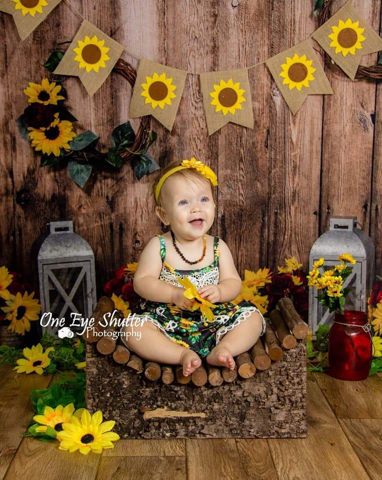 Kate Sunflowers Lanterns Backdrop for Photography Designed By Stacilynnphotography - Kate Backdrop AU