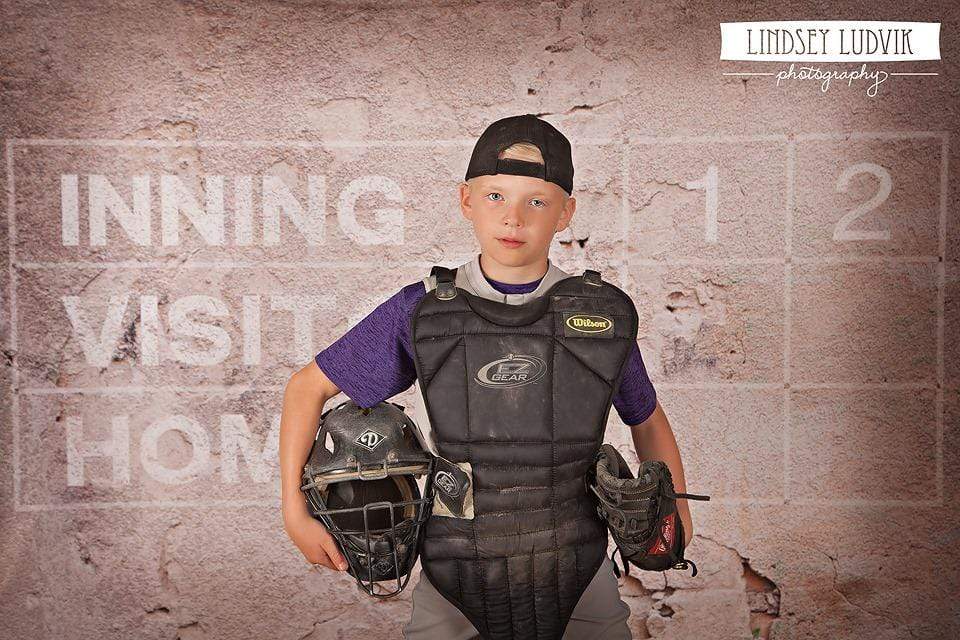 Kate Retro Wall with Game Scoreboard Backdrop for Photography Designed by JFCC - Kate Backdrop AU