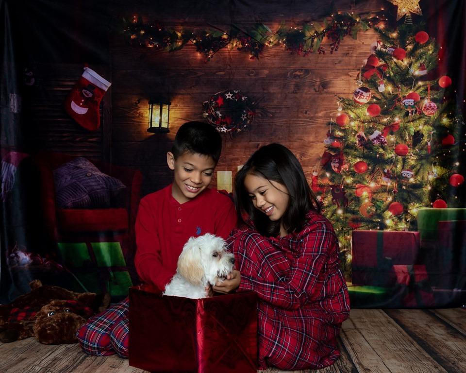 Kate Santa's Workshop Light Christmas Backdrop - Kate Backdrop AU