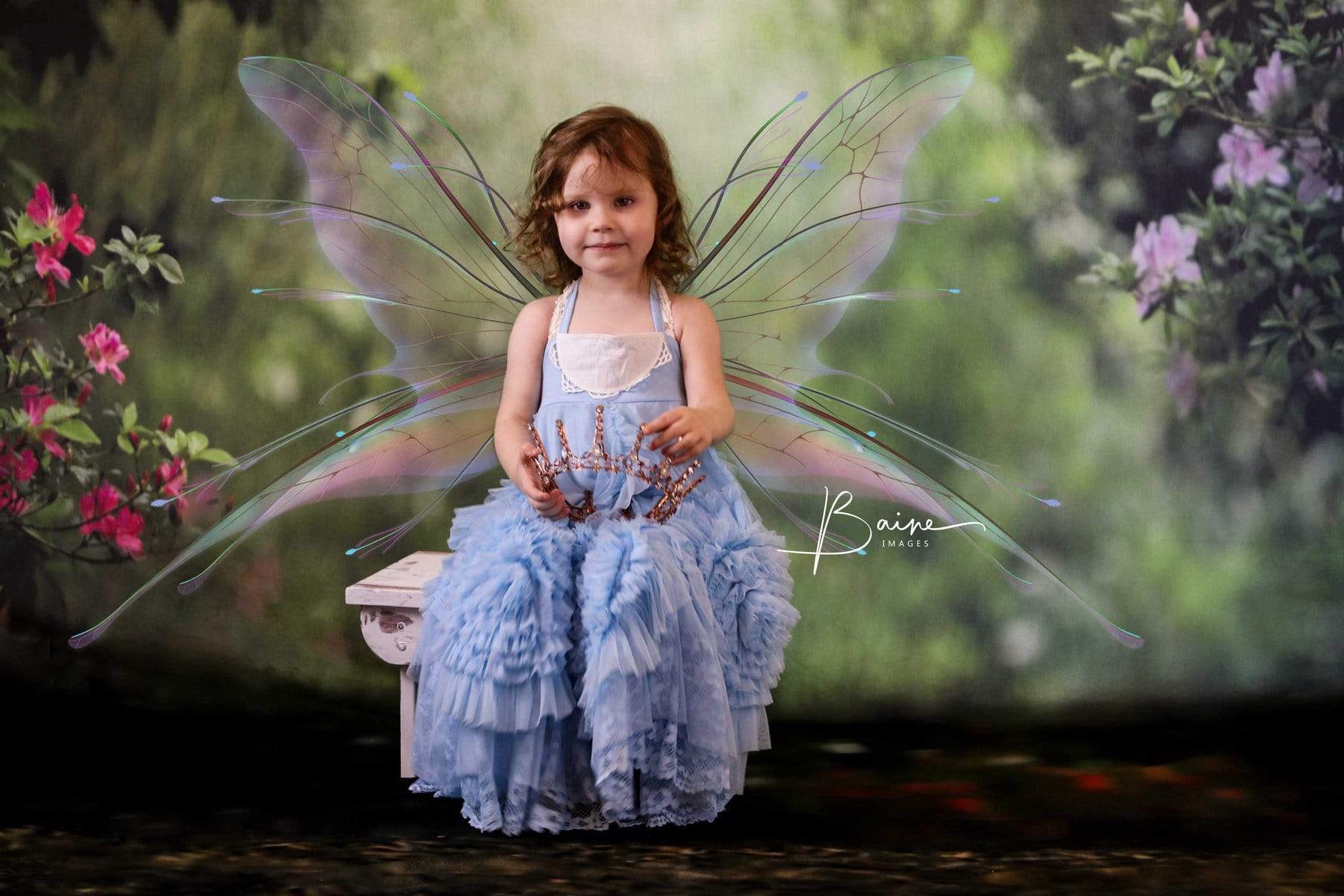 Kate Pink Floral Garden spring Backdrop for Photography Designed by Pine Park Collection - Kate Backdrop AU