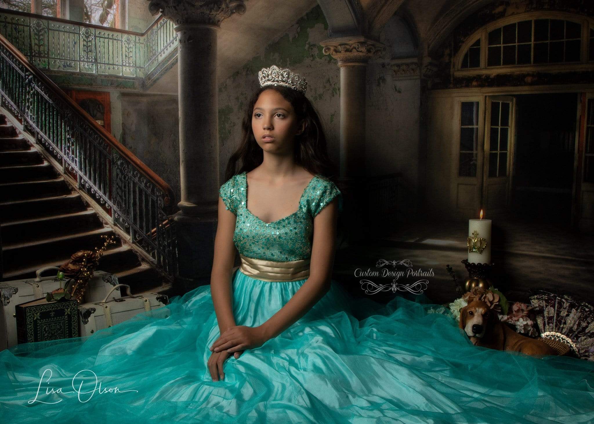 Kate Dark Castle Retro Architecture Backdrops - Kate Backdrop AU