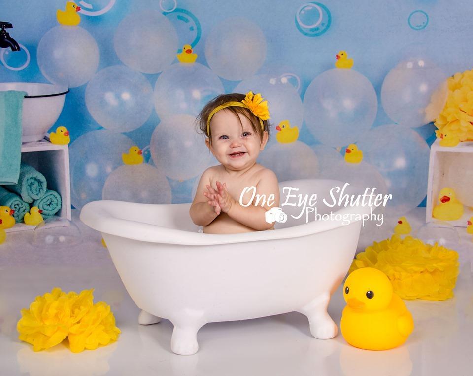 Kate Yellow Rubber Duck Children Backdrop - Kate Backdrop AU