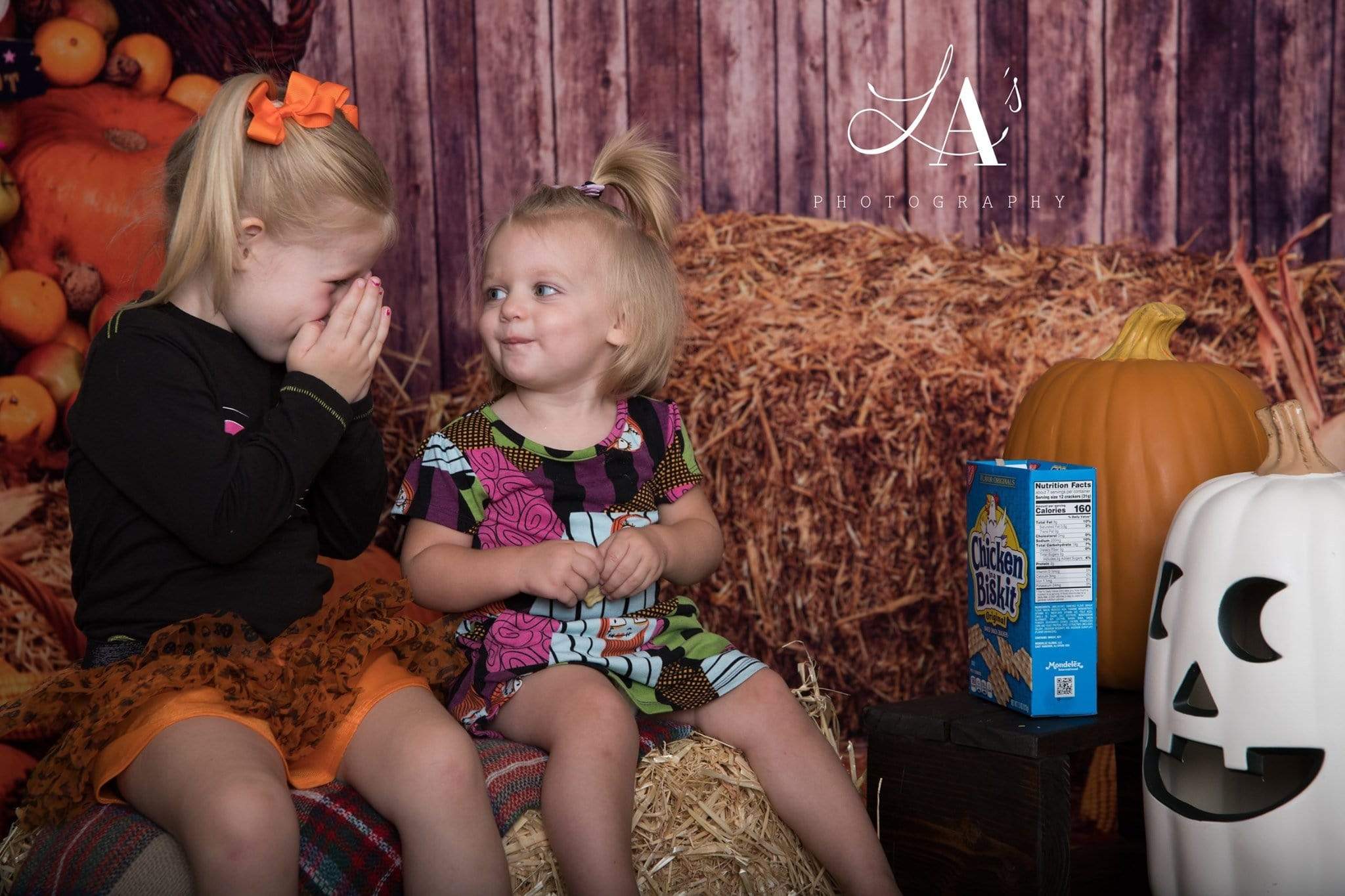 Kate Halloween Fall Pumpkin Grass Pile Farm Backdrop Photography - Kate Backdrop AU