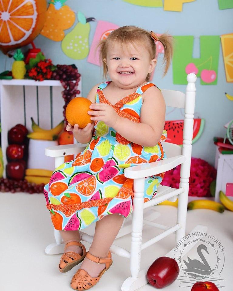 Kate Fruity Birthday Children Backdrop Design - Kate Backdrop AU