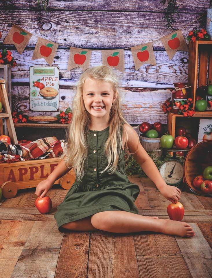 Kate Summer Apple Pie Cake Smash Children Backdrop - Kate Backdrop AU