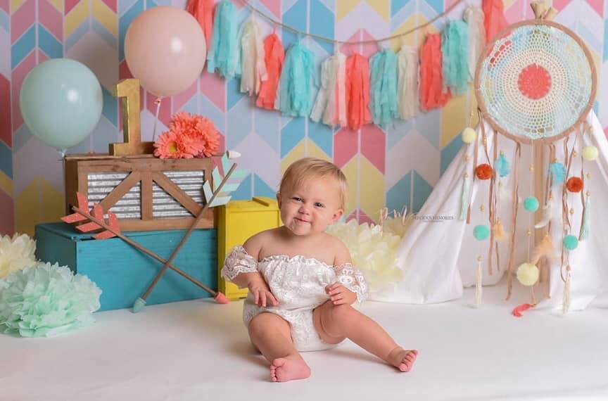 Kate Seamless Chevron Diamond Children Backdrop Designed By Krystle Mitchell Photography - Kate Backdrop AU