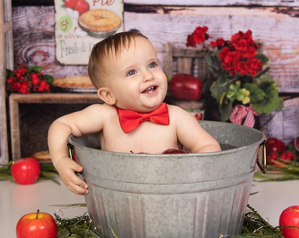 Kate Summer Apple Pie Cake Smash Children Backdrop - Kate Backdrop AU
