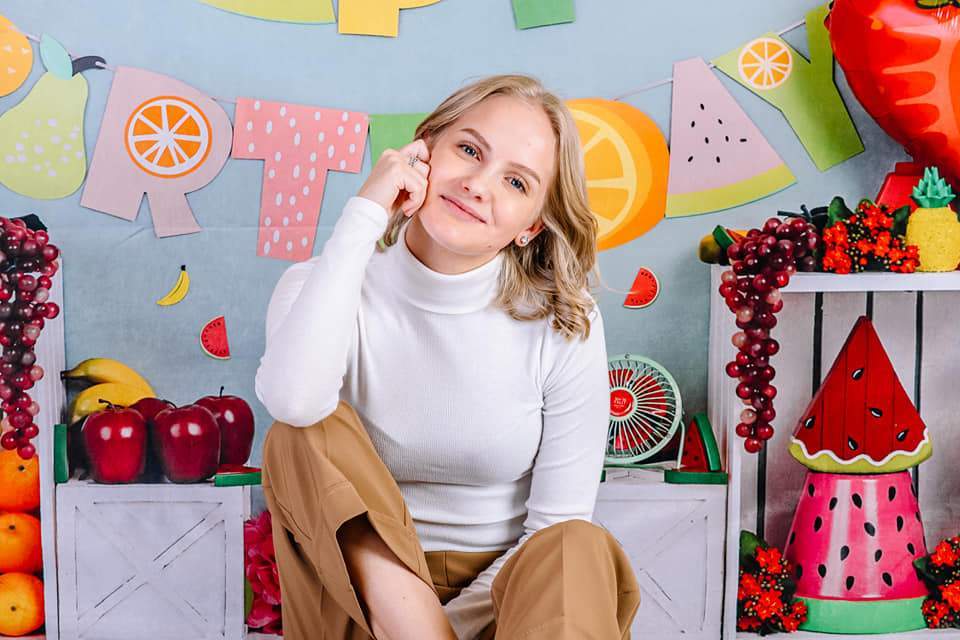 Kate Fruity Birthday Children Backdrop Design - Kate Backdrop AU