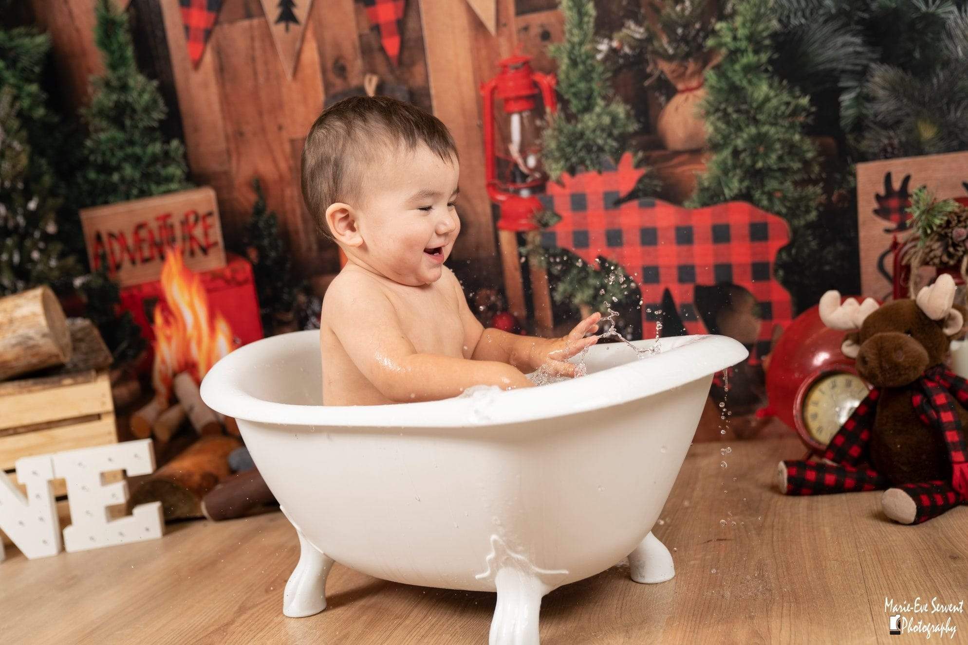 Kate Wood Xmas Toy Christmas Backdrop - Kate Backdrop AU