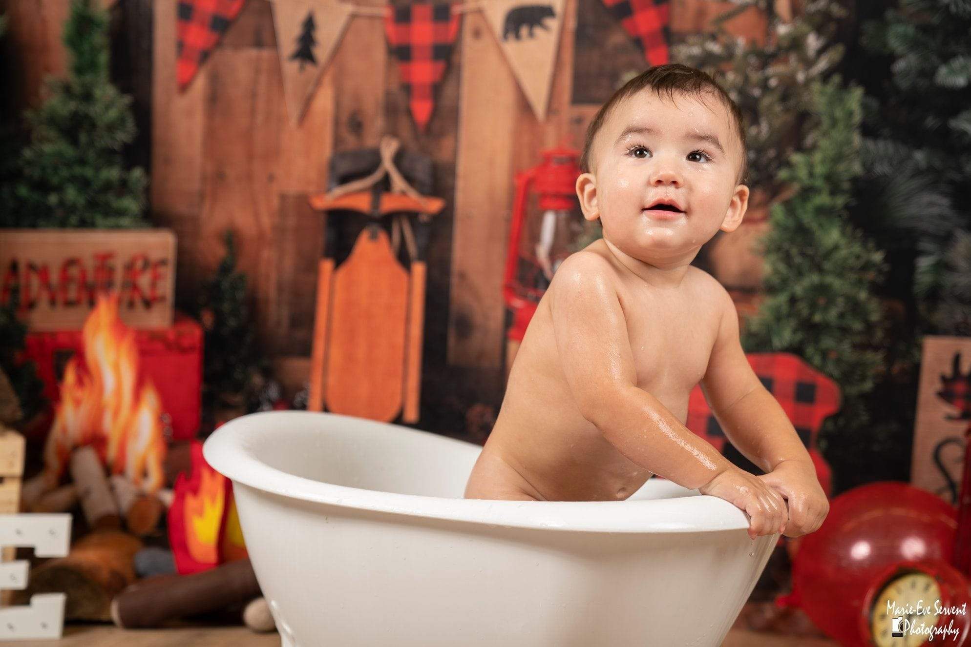 Kate Wood Xmas Toy Christmas Backdrop - Kate Backdrop AU