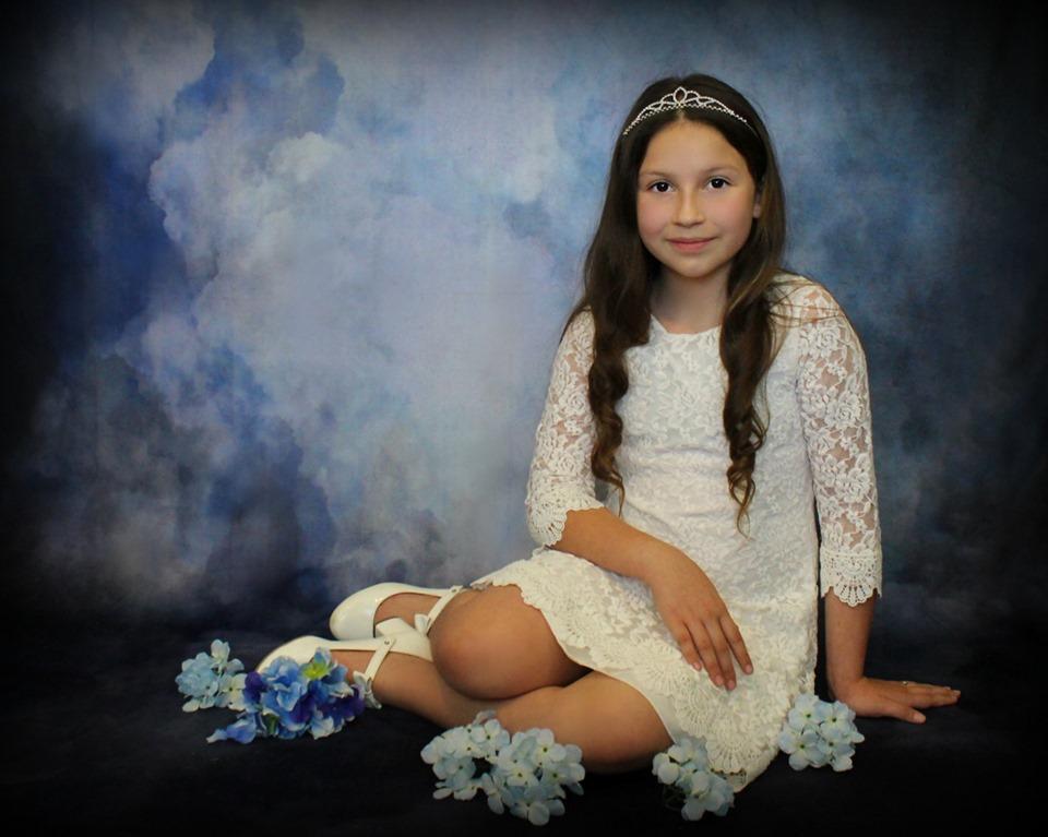 Kate Stormy Clouds Dark Blue Backdrop Designed by Modest Brushes - Kate Backdrop AU