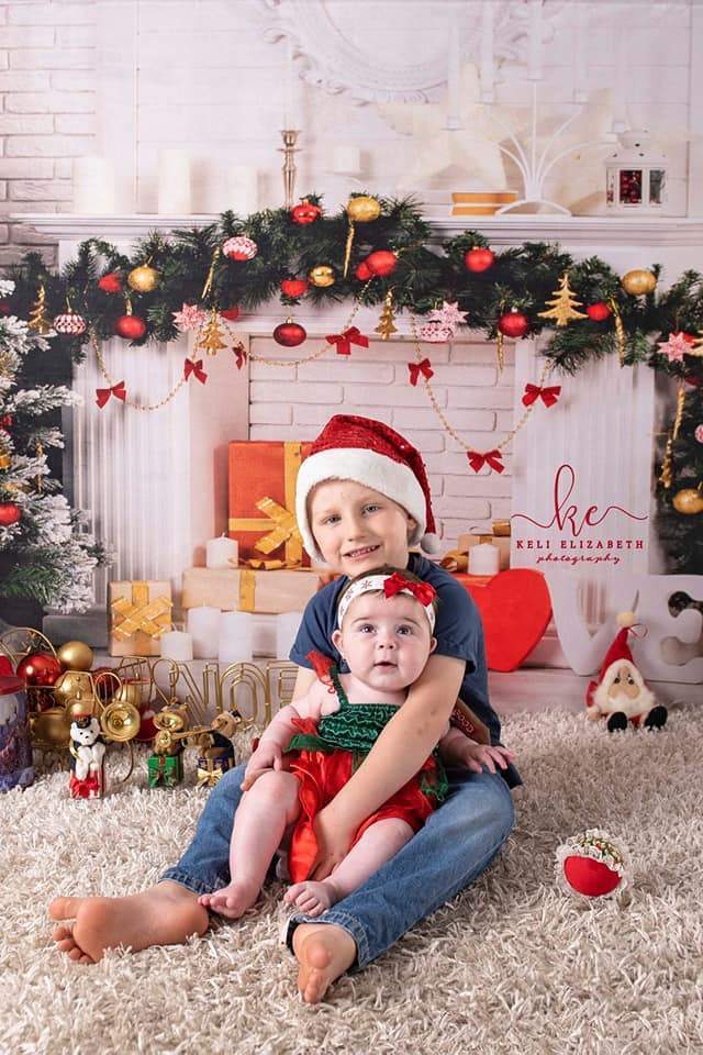 Kate Christmas Tree And Gift Candle Decorations Backdrops for Photography - Kate Backdrop AU