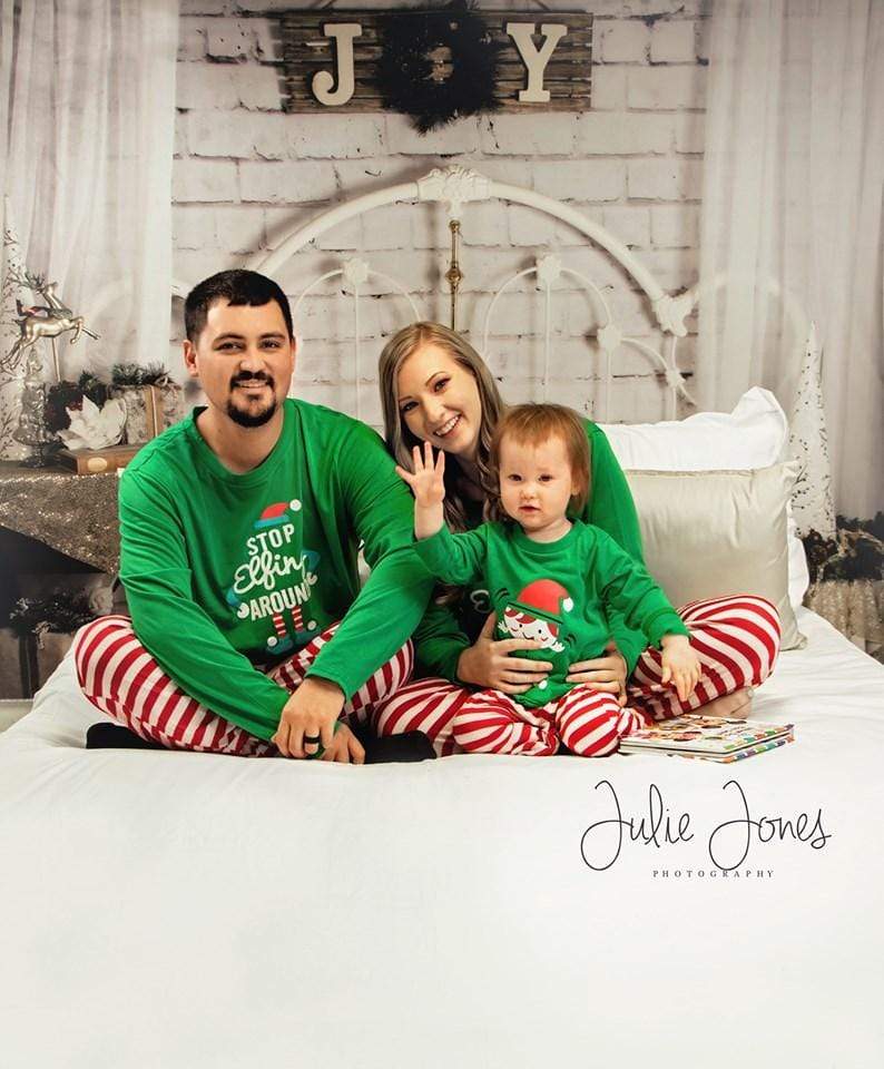 Kate Christmas White Headboard Backdrop Designed By Angela Marie Photography - Kate Backdrop AU