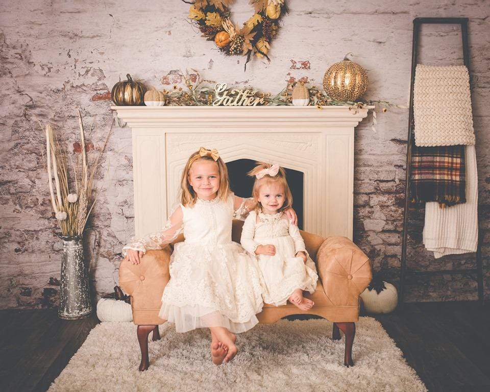 Kate Autumn Thanksgiving Pumpkins Decorations Room Backdrop Designed By Pine Park Collection - Kate Backdrop AU