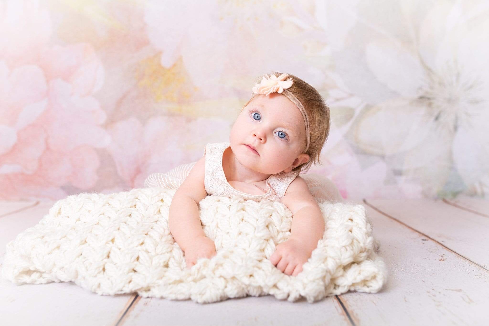 Kate Flowers Pastel Florals Backdrop for Photography Designed by Amanda Moffatt - Kate Backdrop AU