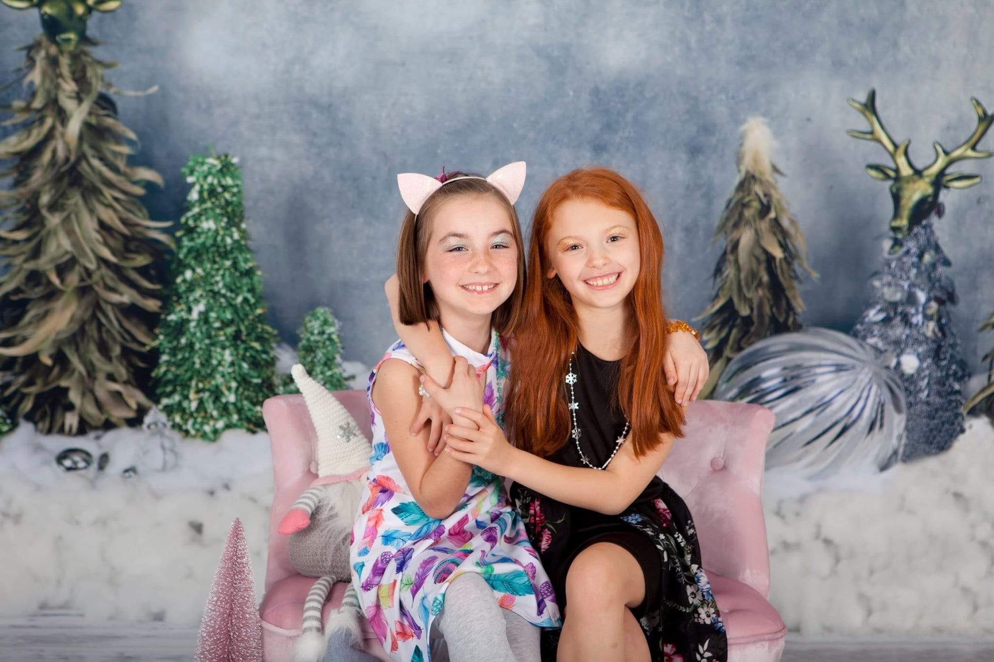 Kate Glamour Green Christmas Backdrop Designed by Amanda Moffatt - Kate Backdrop AU