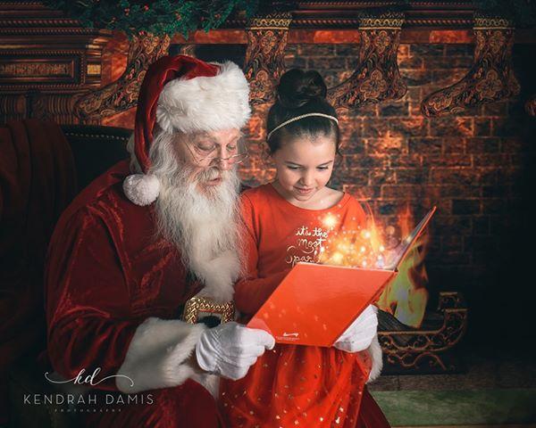 Kate Christmas Fireplace Backdrop Photography - Kate Backdrop AU