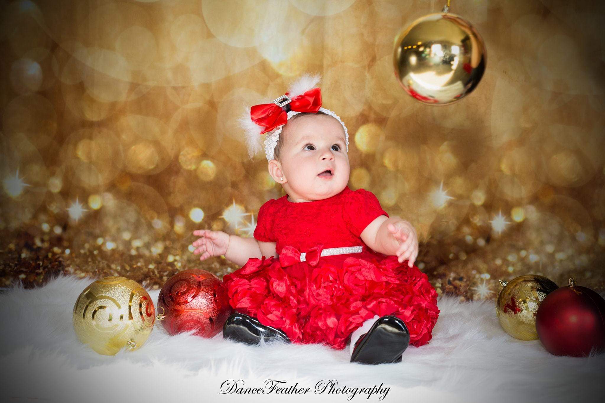 Kate Light Golden Bokeh Glitter Backdrop for Children - Kate Backdrop AU