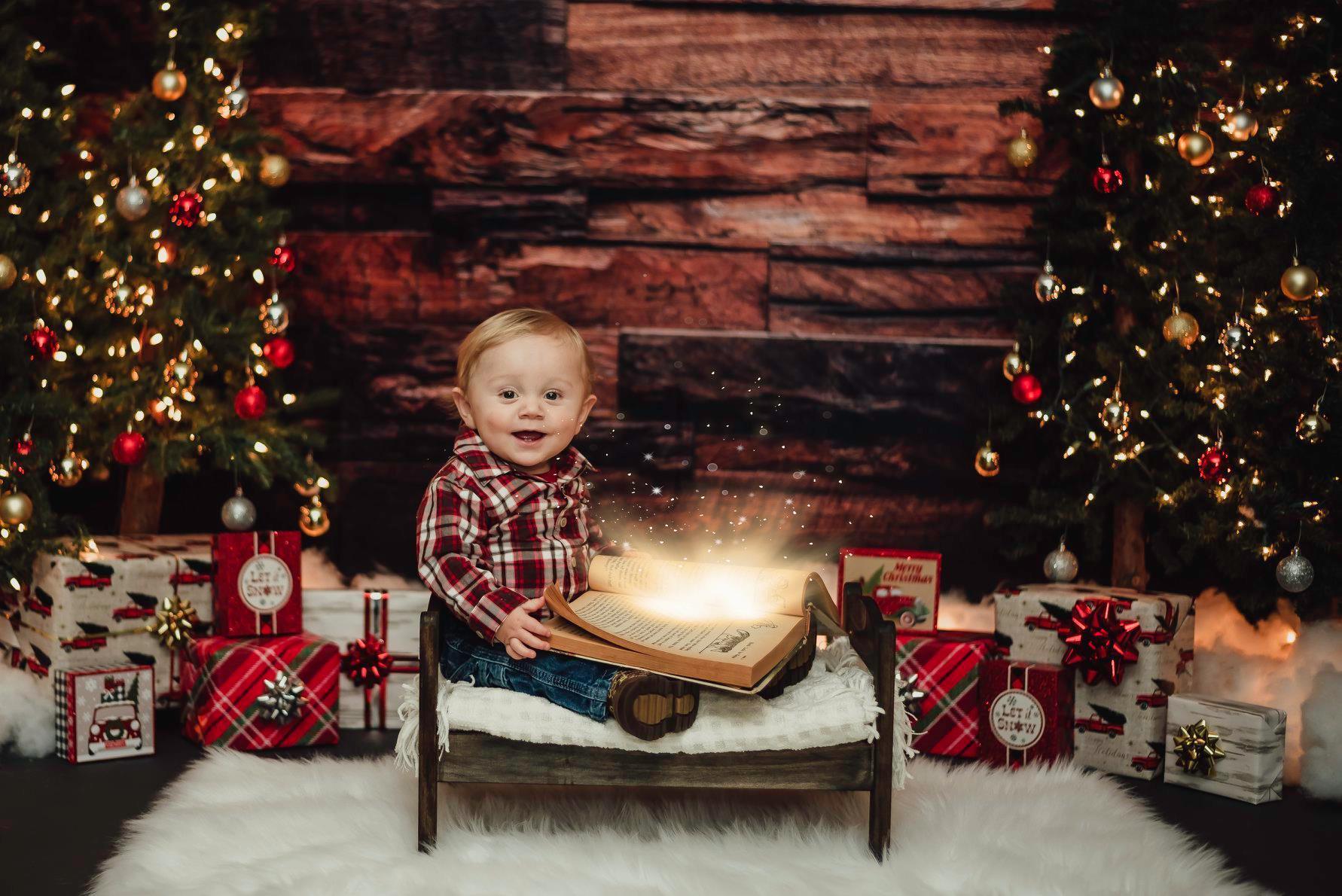 Kate Dark Wood Not Smooth Backdrop for Newborn - Kate Backdrop AU