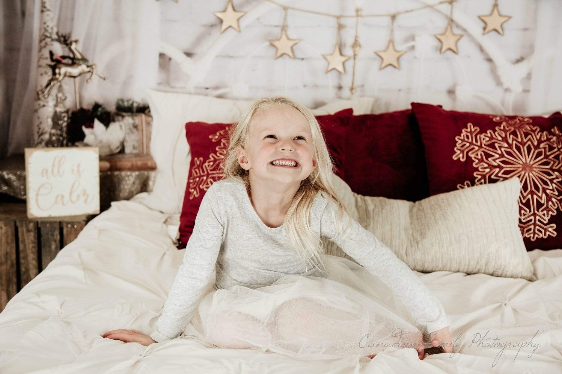 Kate Christmas White Headboard Backdrop Designed By Angela Marie Photography - Kate Backdrop AU