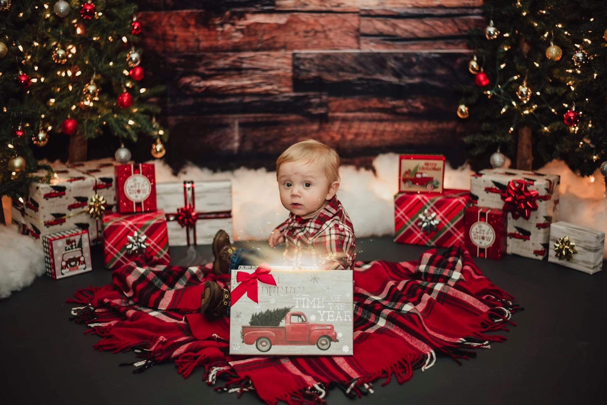 Kate Dark Wood Not Smooth Backdrop for Newborn - Kate Backdrop AU