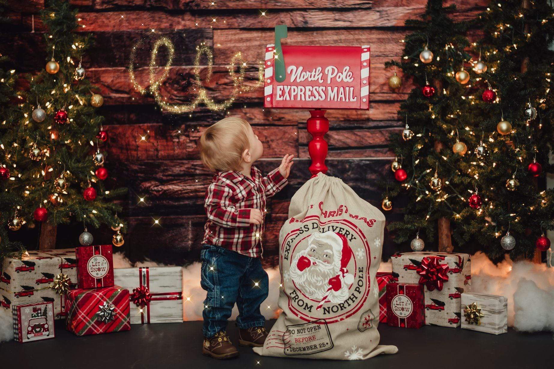 Kate Dark Wood Not Smooth Backdrop for Newborn - Kate Backdrop AU