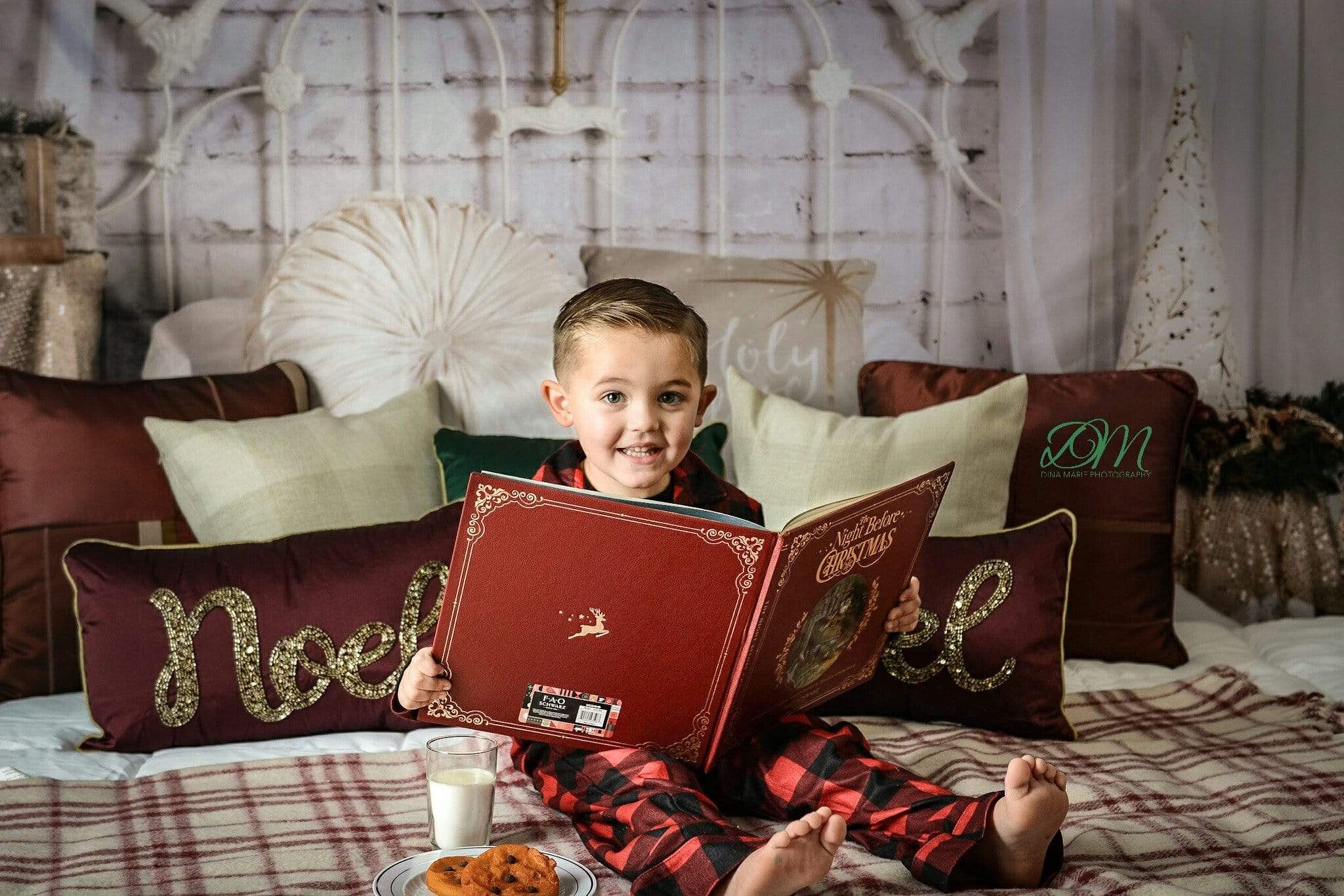 Kate Christmas Headboard Mattress Backdrop Designed By Angela Marie Photography - Kate Backdrop AU