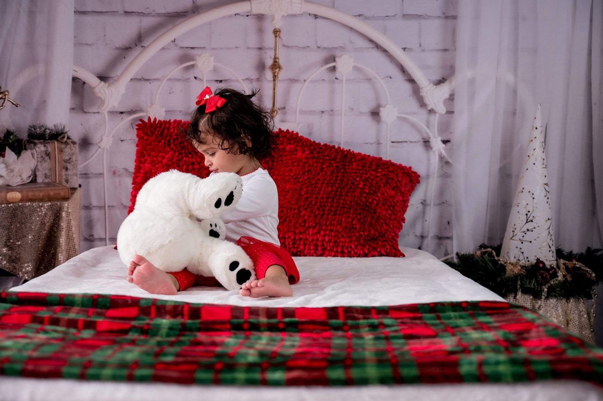 Kate Christmas White Headboard Backdrop Designed By Angela Marie Photography - Kate Backdrop AU