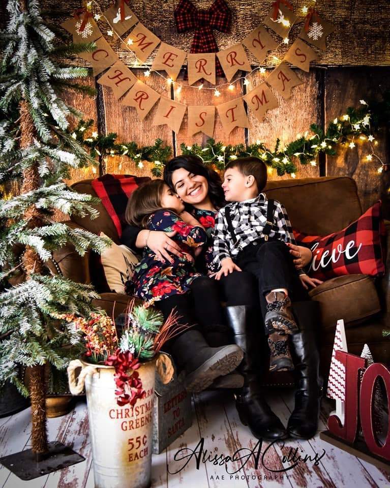 Kate Merry Christmas Wooden Backdrop Designed By AAE Photography - Kate Backdrop AU