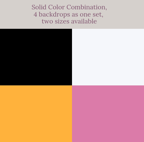 Solid Color combination backdrops for photography( 4 backdrops in total )AU - katebackdrop AU