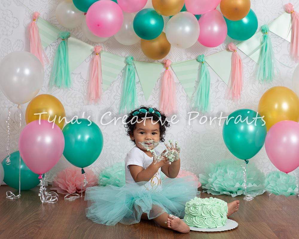 Kate Minty Fresh Celebrations Backdrop for Children Photography Designed By Tyna Renner - Kate Backdrop AU