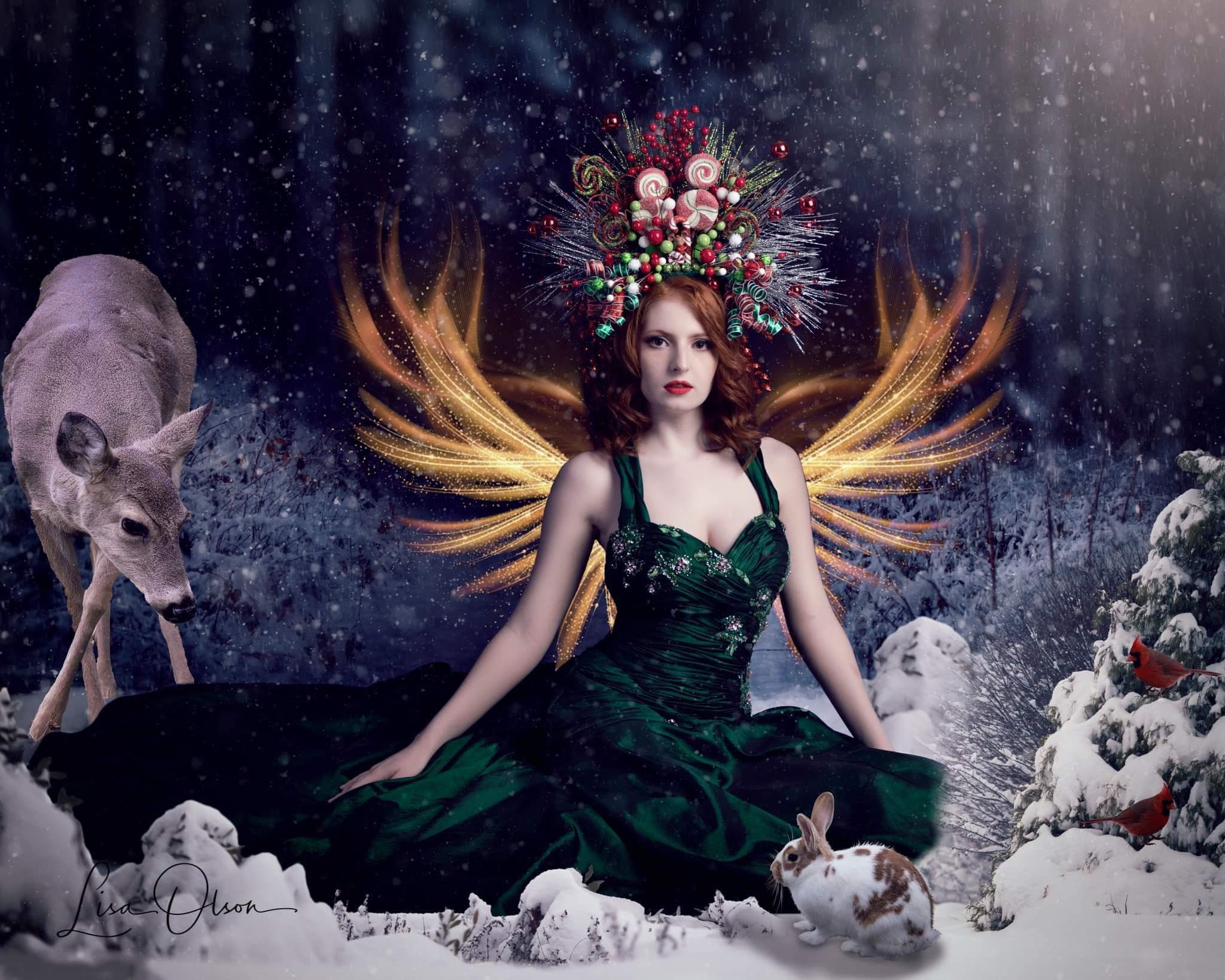 Kate Winter Snowy Forest Backdrop for Photography Designed By Jerry_Sina - Kate Backdrop AU