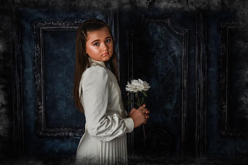 Kate Retro Blue Wall Door Photography Backdrops Wedding - Kate Backdrop AU