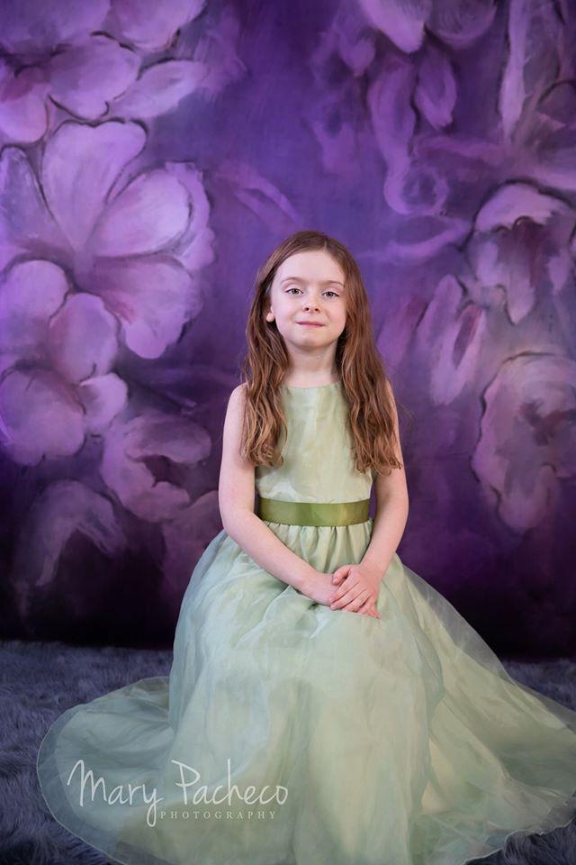 Kate Fine Art Purple Painting Flowers Backdrop for Photography - Kate Backdrop AU