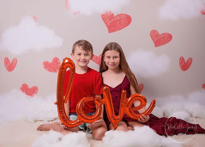 Kate Valentine's Day Red Hearts Backdrop Designed By Jerry_Sina - Kate Backdrop AU