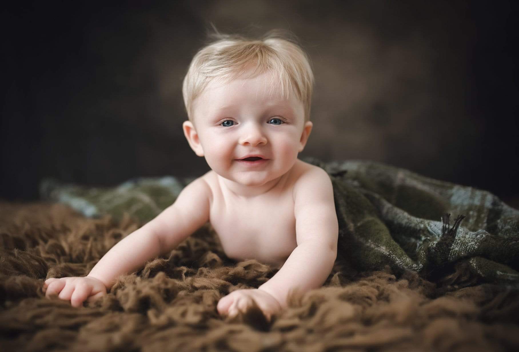 Kate Deep Green and Brown Texture Abstract Background Photos Backdrop - Kate Backdrop AU