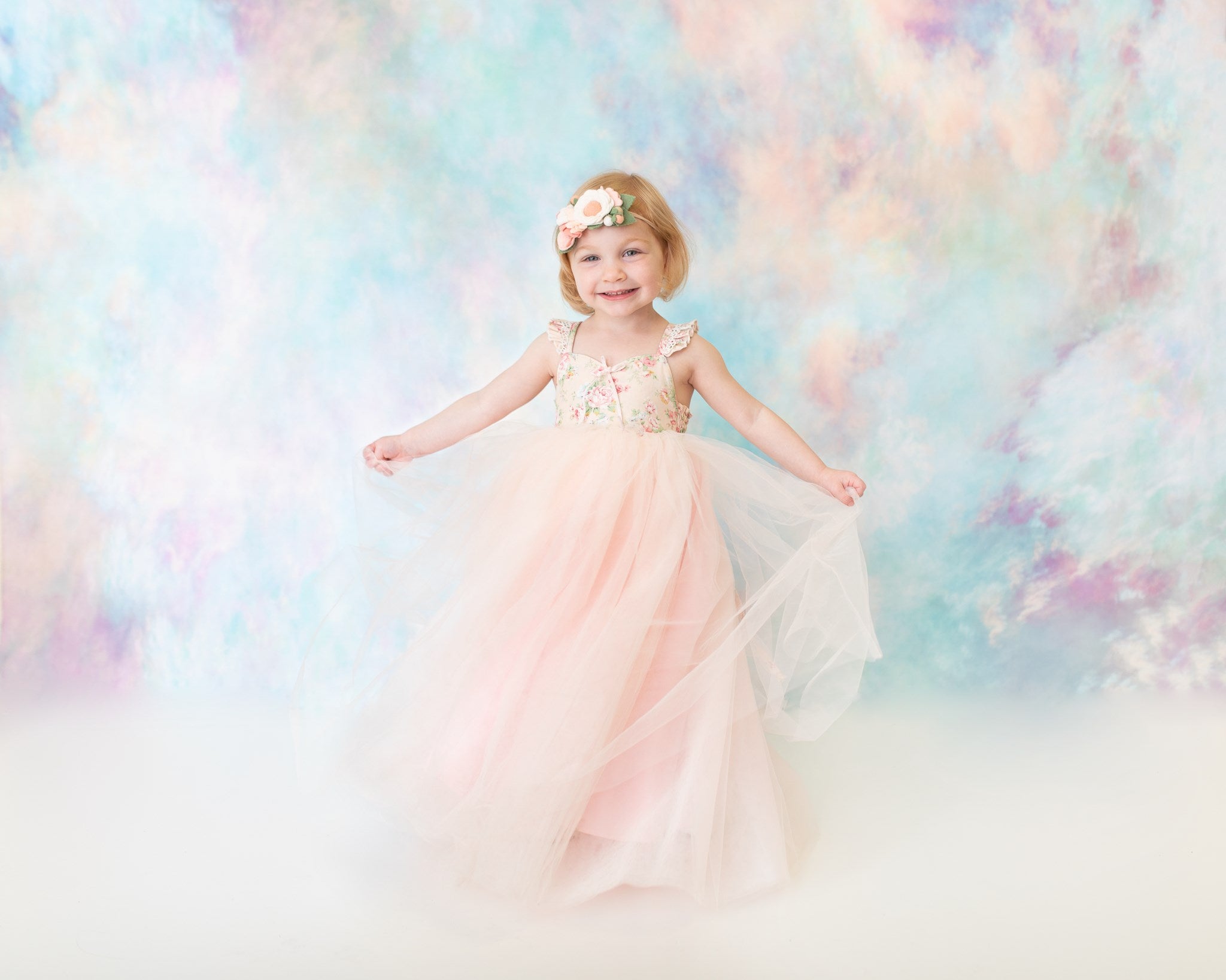 Kate Pastel Smoke Cotton Candy Backdrop Designed By Pine Park Collection - Kate Backdrop AU