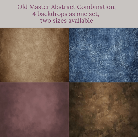 Old Master Abstract combination backdrops for photography( 4 backdrops in total )AU