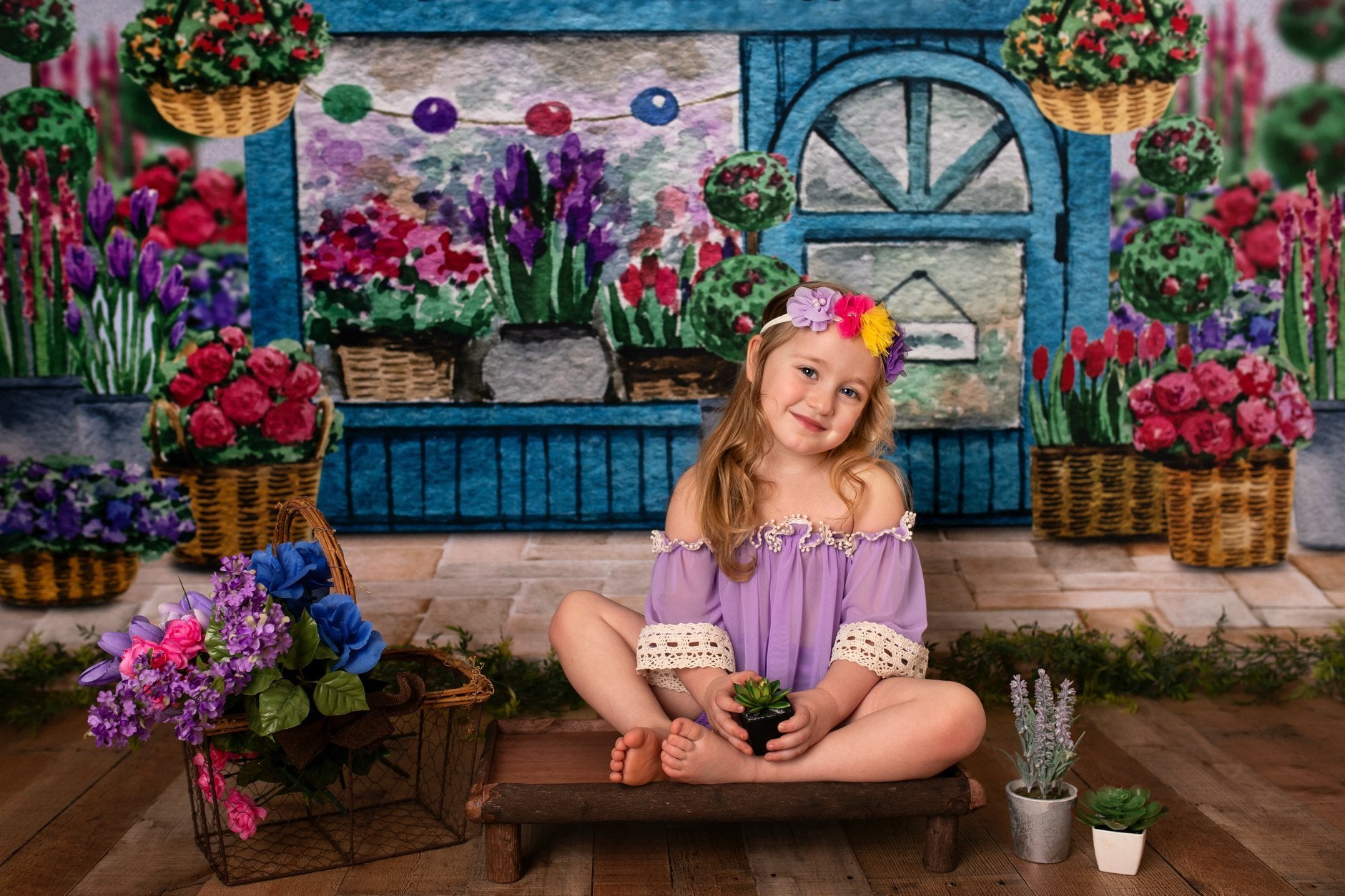 Kate Spring Flower Shop Backdrop Designed By Claire - Kate Backdrop AU