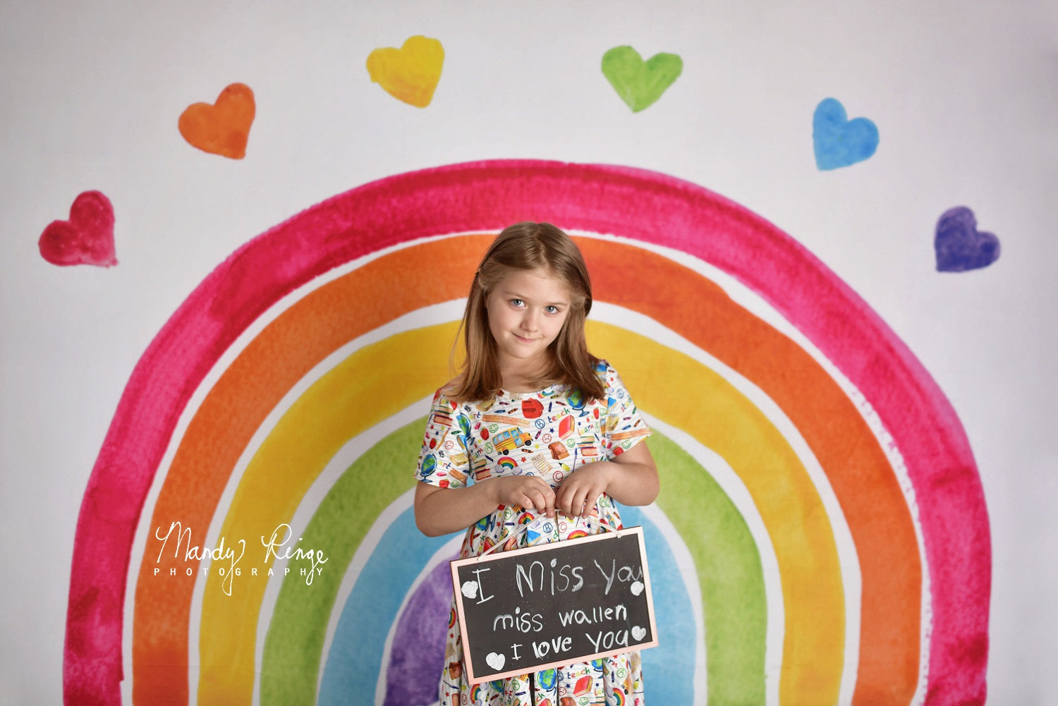 Kate Watercolor Rainbow Backdrop Designed by Mandy Ringe Photography - Kate Backdrop AU