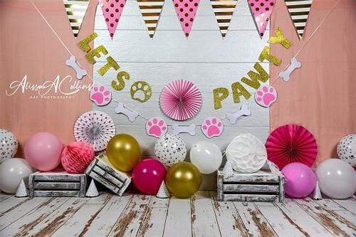 Kate Cake Smash Children Paw Backdrop Designed by AAE Photography - Kate Backdrop AU