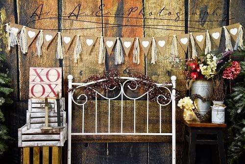 Kate Valentine's Day Headboard Backdrop Designed by AAE Photography - Kate Backdrop AU