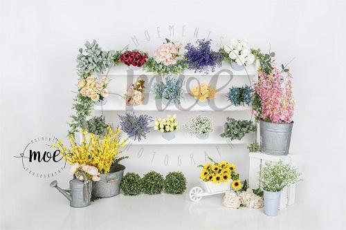 Kate Flowers Shop Spring Backdrop Designed By Moements Photography - Kate Backdrop AU