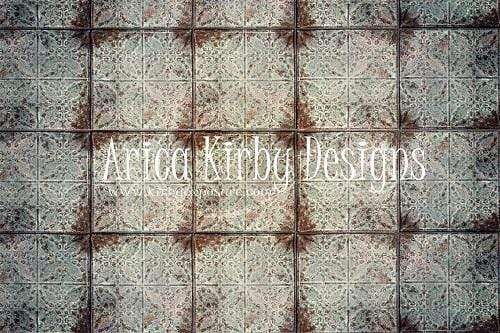 Kate Rusted White Tiles Backdrop Designed By Arica Kirby - Kate Backdrop AU