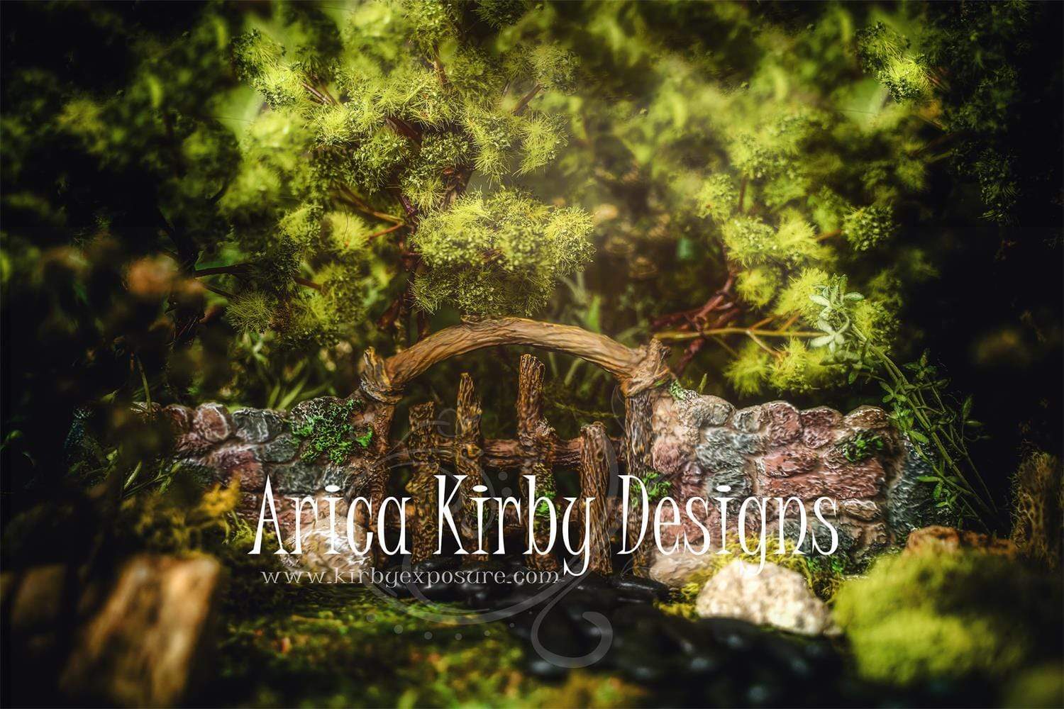 Kate Fairy Forest Gate Spring Backdrop Designed By Arica Kirby - Kate Backdrop AU