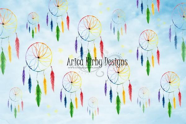Kate Rainbow Dreamcatchers Backdrop Designed by Arica Kirby - Kate Backdrop AU
