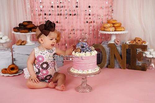 Kate Donuts Birthday Set Pink Girly Backdrop Designed By Arica Kirby - Kate Backdrop AU