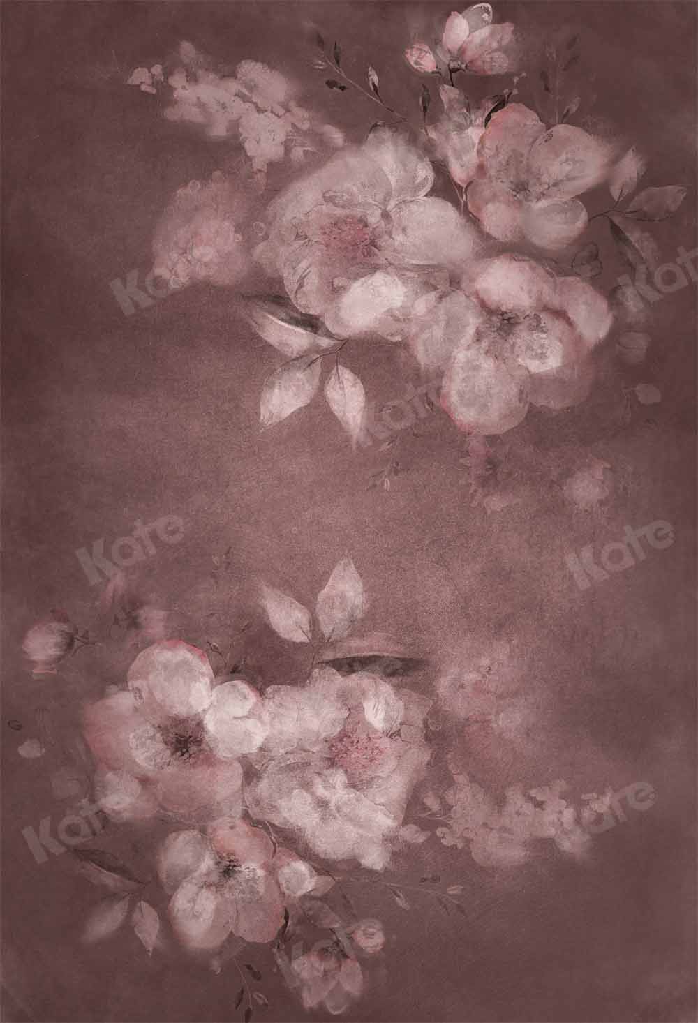 Kate Abstract Flower Backdrop Pink Oil Painting Texture Fine Art Floral Designed by GQ - Kate Backdrop AU