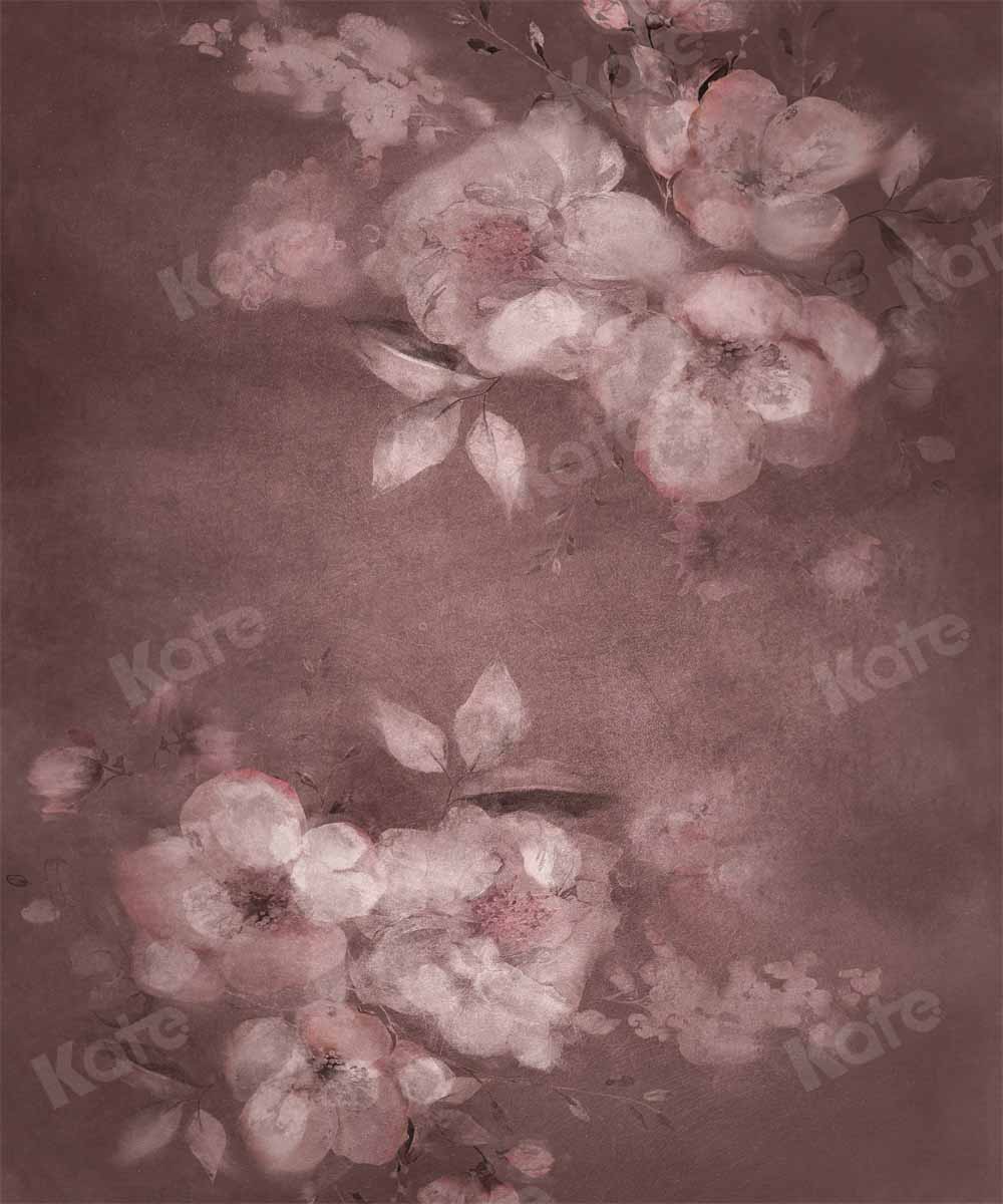 Kate Abstract Flower Backdrop Pink Oil Painting Texture Fine Art Floral Designed by GQ - Kate Backdrop AU